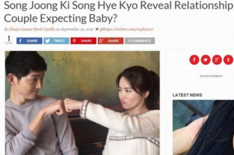 Song Joong Ki ve Song Hye Kyo’nun Ajansları Bebek ve Evlendikleri