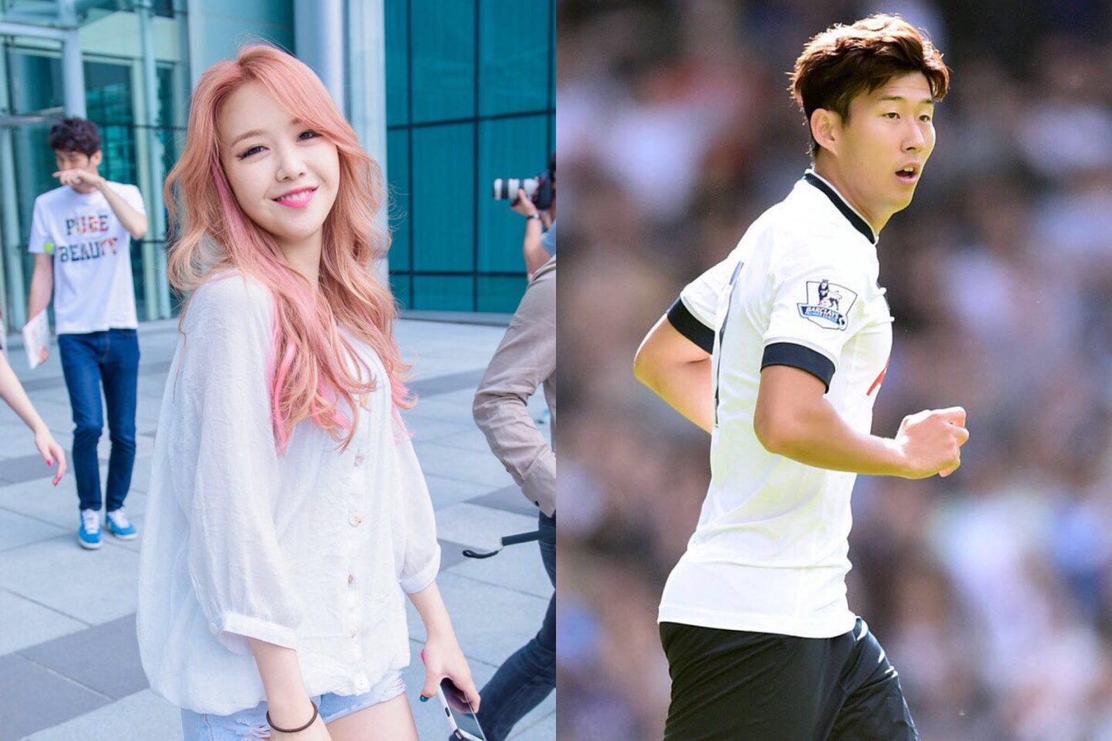 Son heung min and minah