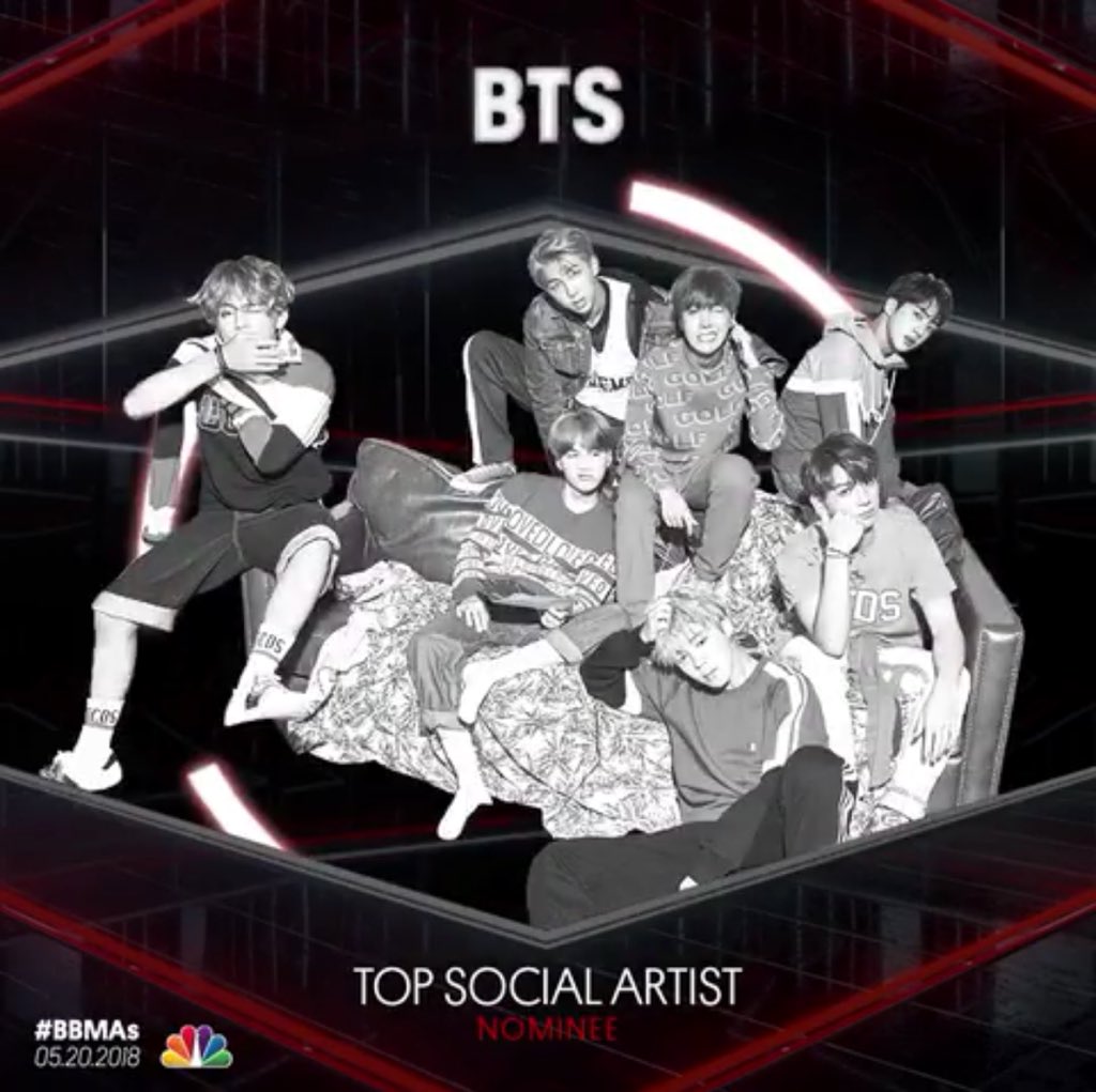 Billboard Music Awards 2018 BTS. BTS ca50 led.