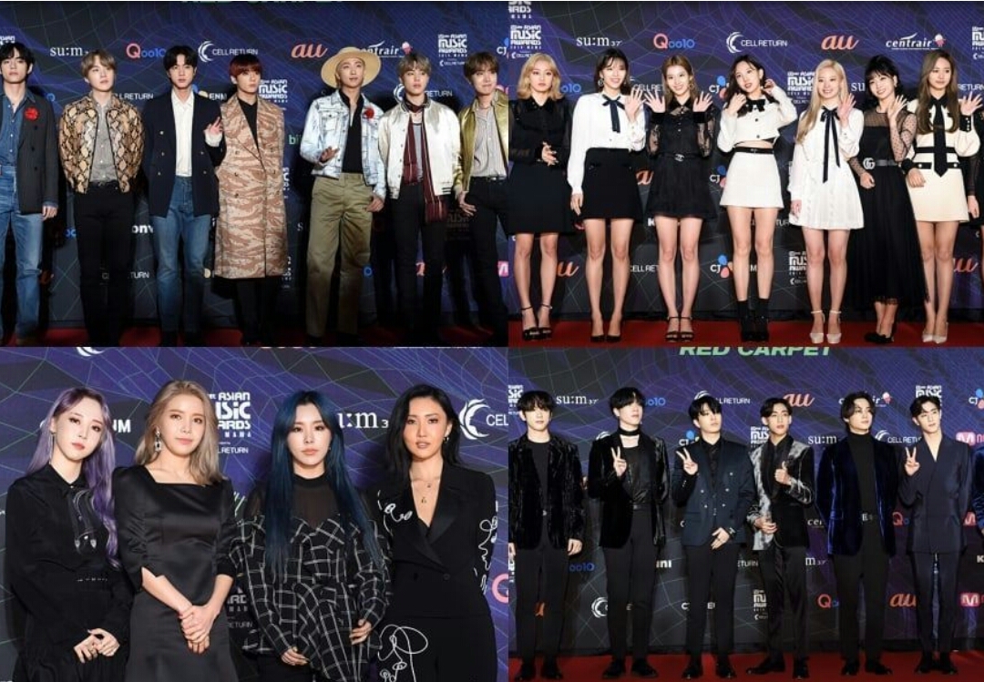 Ünlülerin 2019 Mnet Asian Music Awards (2019 MAMA) Kırmızı Halı